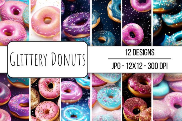 Creating Designs That Sparkle: The Allure of the Glittery Donuts Seamless Pattern