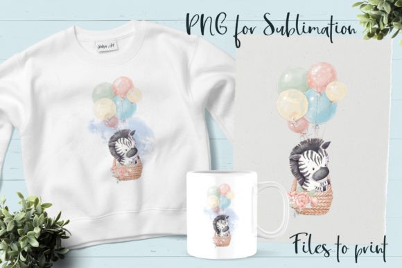 Cute Zebra. Design for Printing.