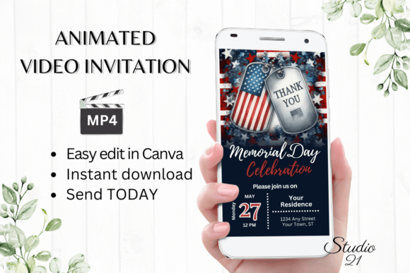 Electronic Memorial Day Invitation Design Essentials