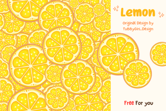 Free Lemon Pattern: Fresh Design for Creatives
