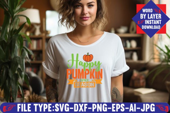 Happy Pumpkin Spice Season Svg Design