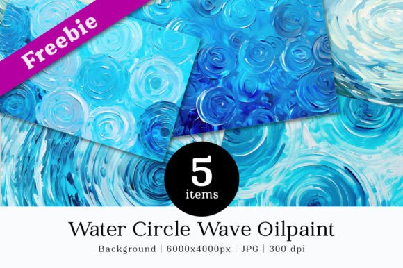 The Beauty and Versatility of Freebie Water Circle Wave Rain Artprints