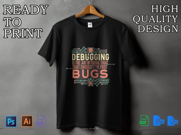 Using the Programming Tshirt Illustrations Bundle in Real-World Workflows