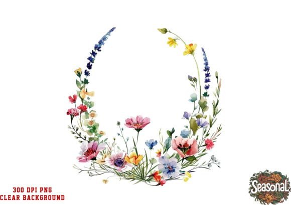 Vibrant Wildflower Clipart for Creators